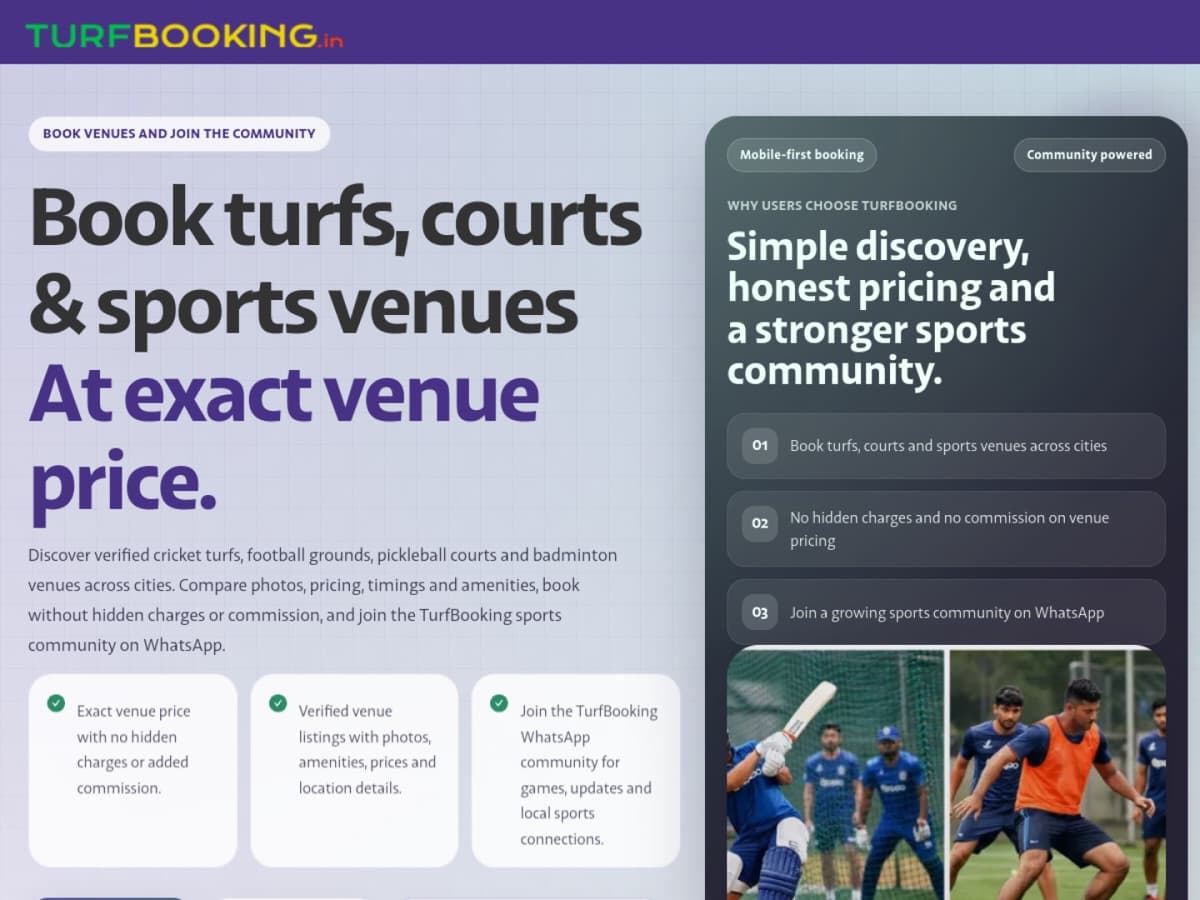 TurfBooking preview